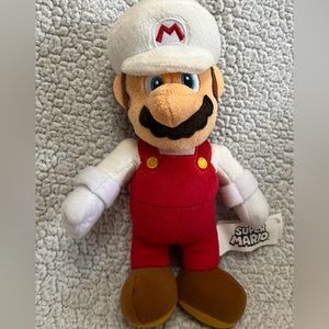 SUPER MARIO Fire Mario Plush Stuffed Toy 9" 2021